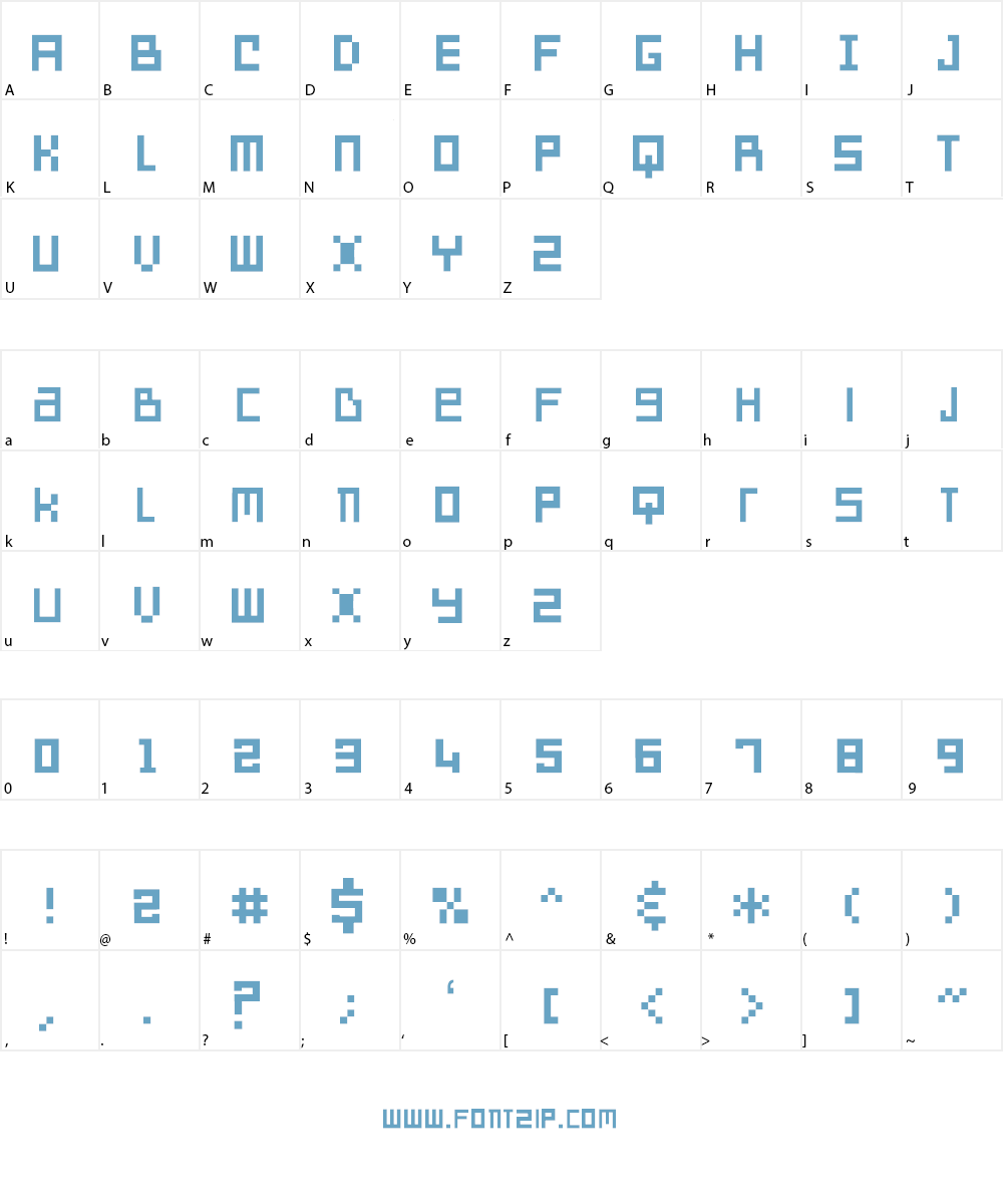 SD Reverse Generation Font Character